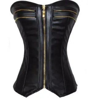 European Court Shaping Bodysuit with Zipper Closure