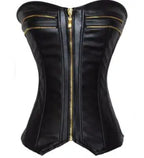 European Court Shaping Bodysuit with Zipper Closure