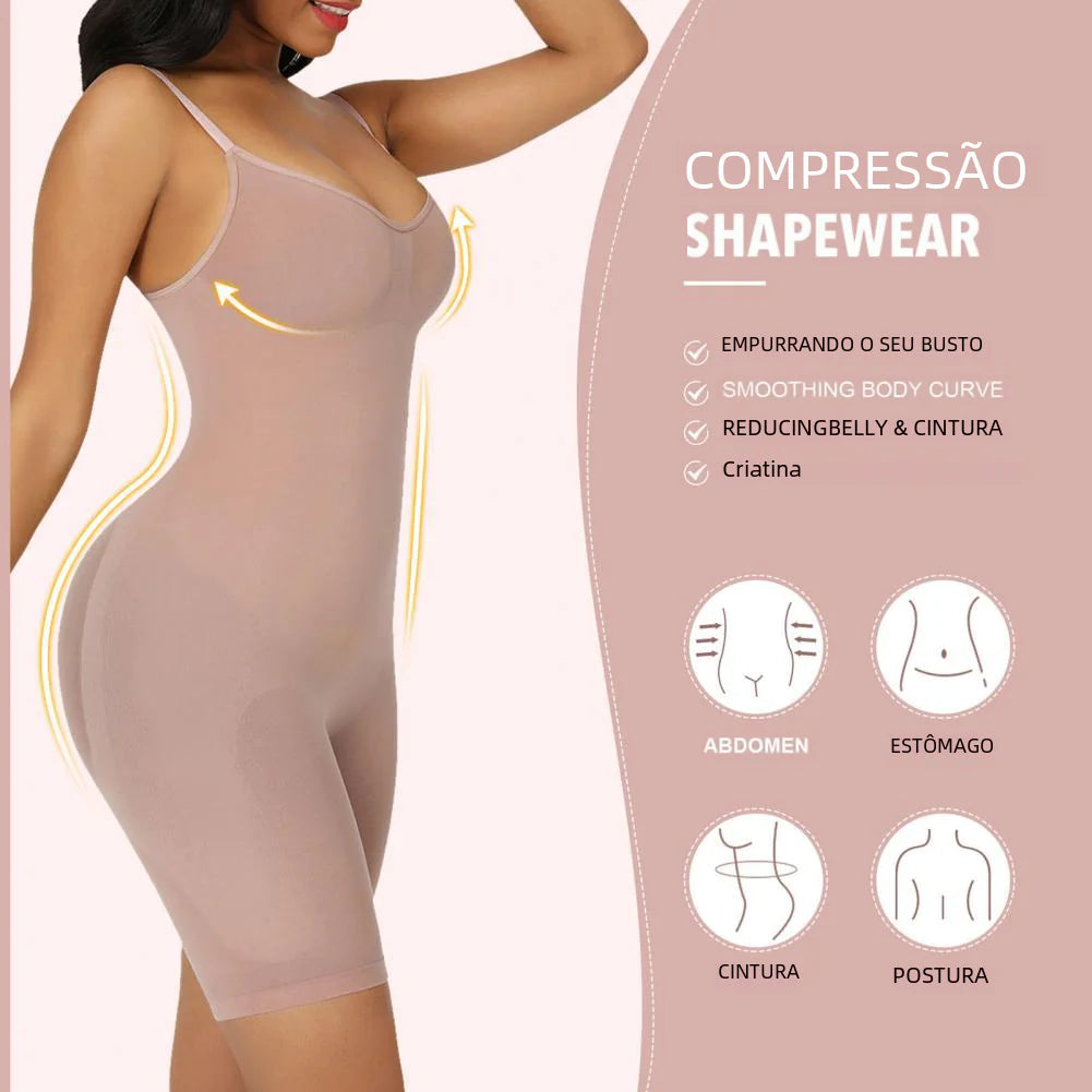 Seamless Shaping Bodysuit for Women with Butt Lift