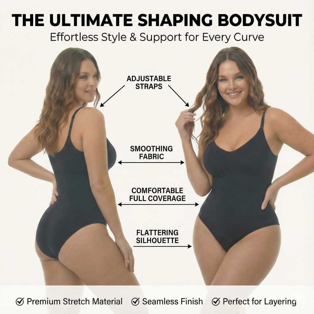 Seamless Sculpting Thong Bodysuit – Onyx Black