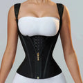 Retro Zipper Breasted Shapewear Top
