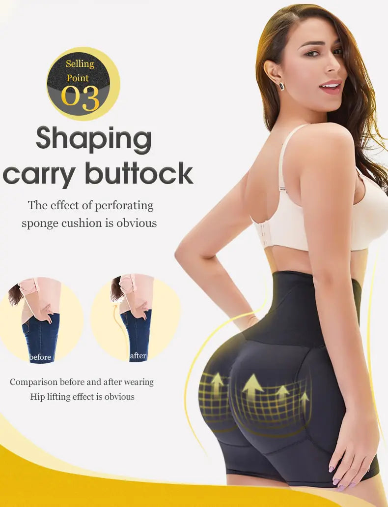 TOPMELON Plus Size High Waist Butt Lifting Shorts