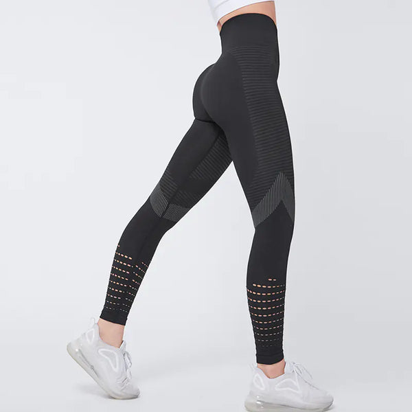 High-Waisted Peach Butt-Lifting Stretch Pants