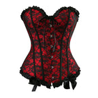 Corset Shaping Bodysuit with Lace Trim