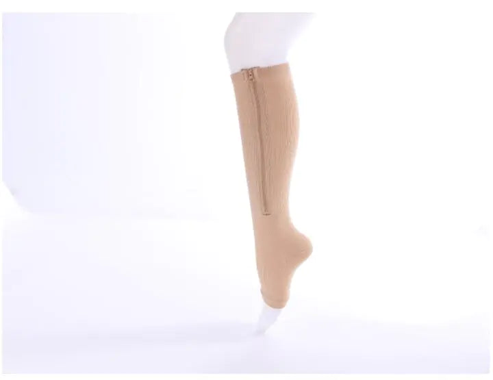 Compression Shaping Socks with Zipper for Weight Loss