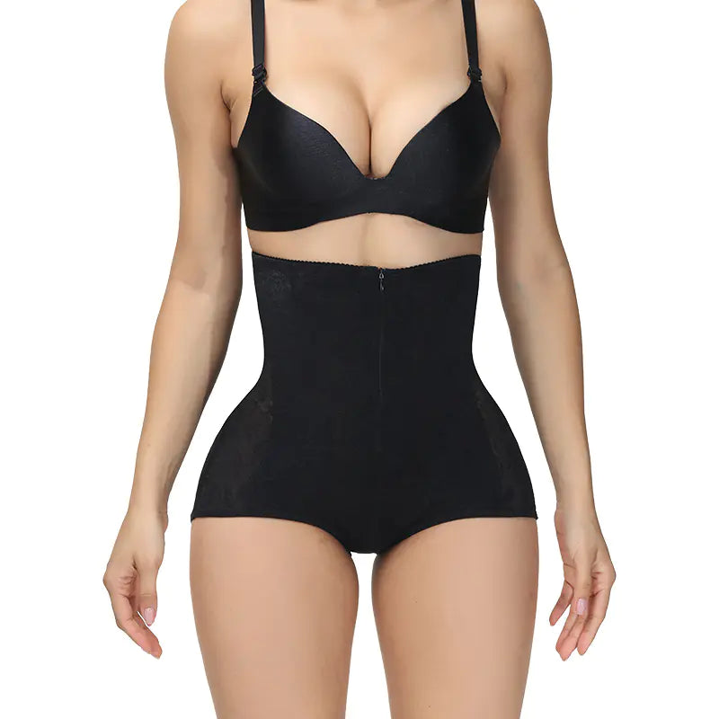 High-Waisted Lace Shaping Butt-Lifting Panties