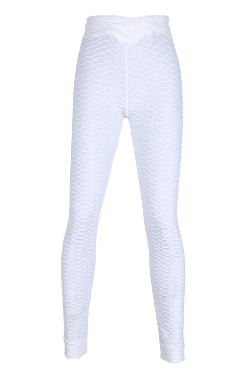 Jacquard Yoga Pants with V-Waist and Butt Lift Design