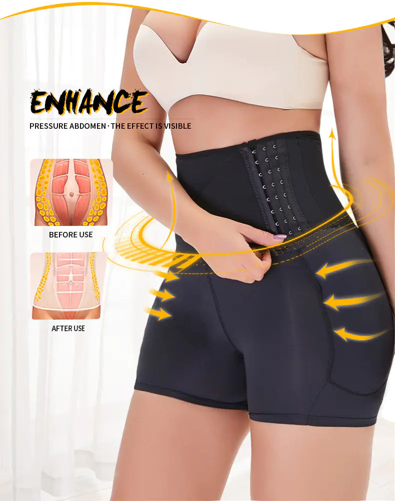TOPMELON Plus Size High Waist Butt Lifting Shorts
