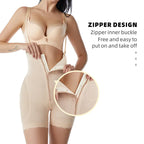 High-Waisted Zippered Butt Lifter Shorts