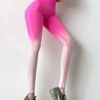 Gradient High Waist Peach Hip Lift Yoga Pants
