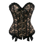 Corset Shaping Bodysuit with Lace Trim