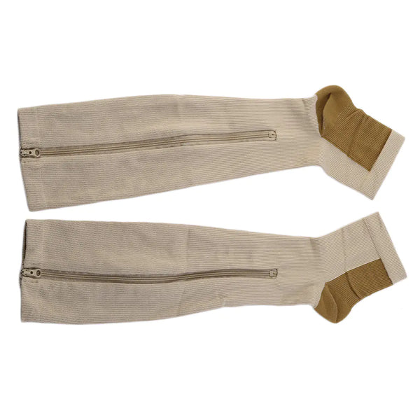 Compression Shaping Socks with Zipper for Weight Loss